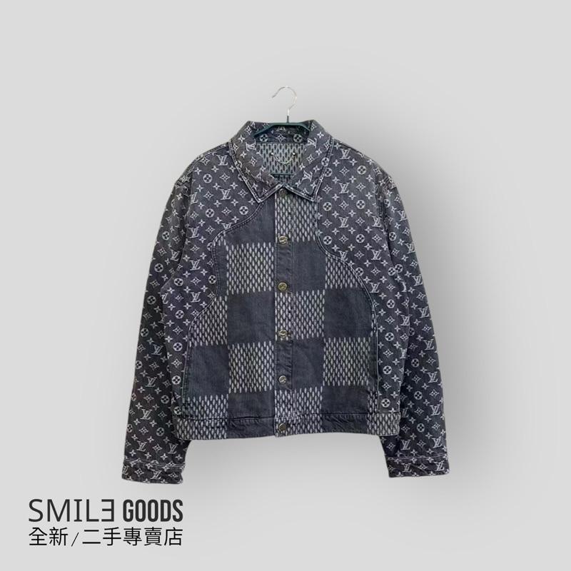 [SMILE] LOUIS VUITTON x NIGO 黑色滿logo牛仔夾克