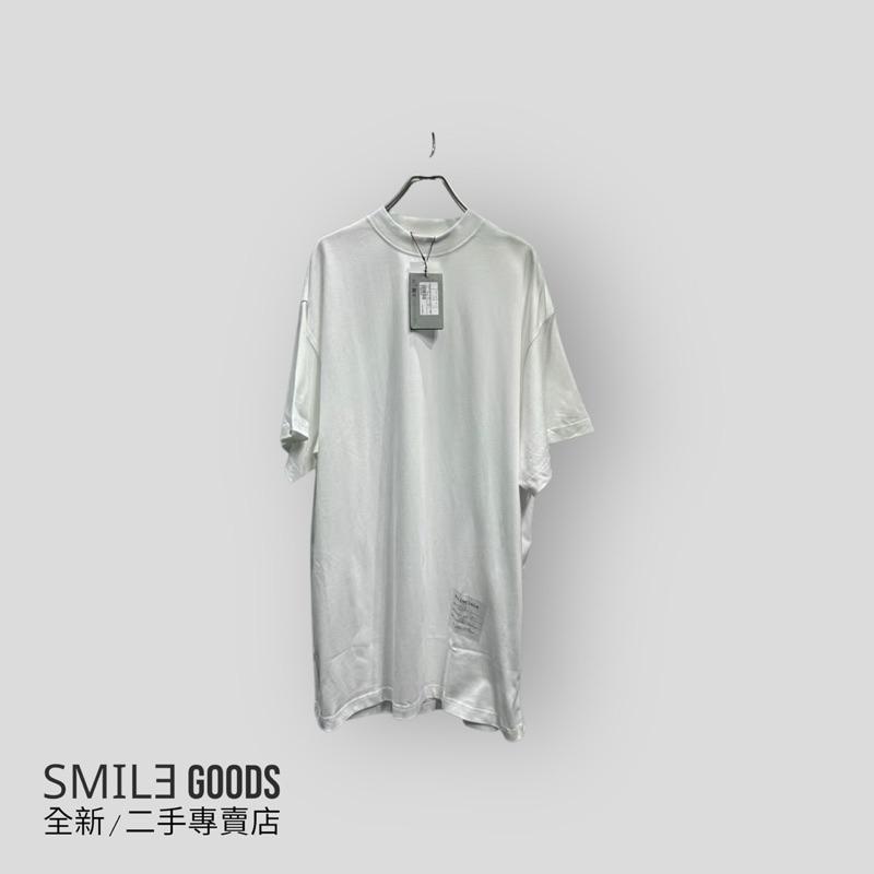 [SMILE] Balenciaga 下擺草寫簽字logo 白色短袖
