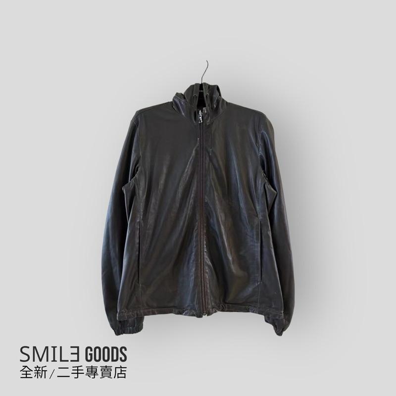 [SMILE] Prada 金屬三角標雙面穿 棉服 小羊皮 皮衣夾克