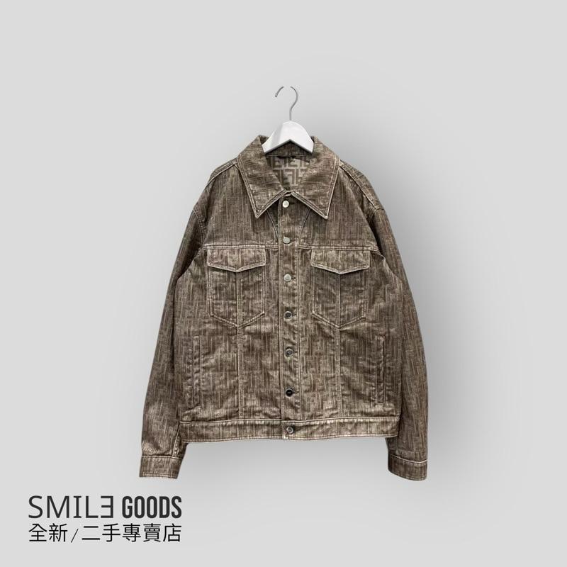 [SMILE] Fendi 老花滿logo牛仔夾克外套
