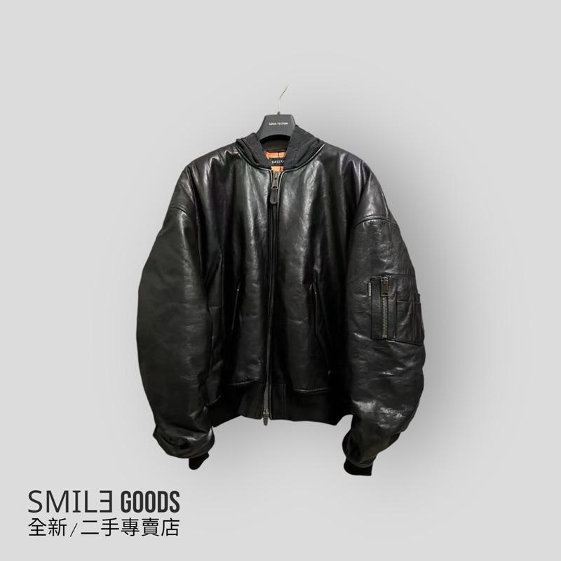 [SMILE] Balenciaga Bomber拉鍊皮夾克外套