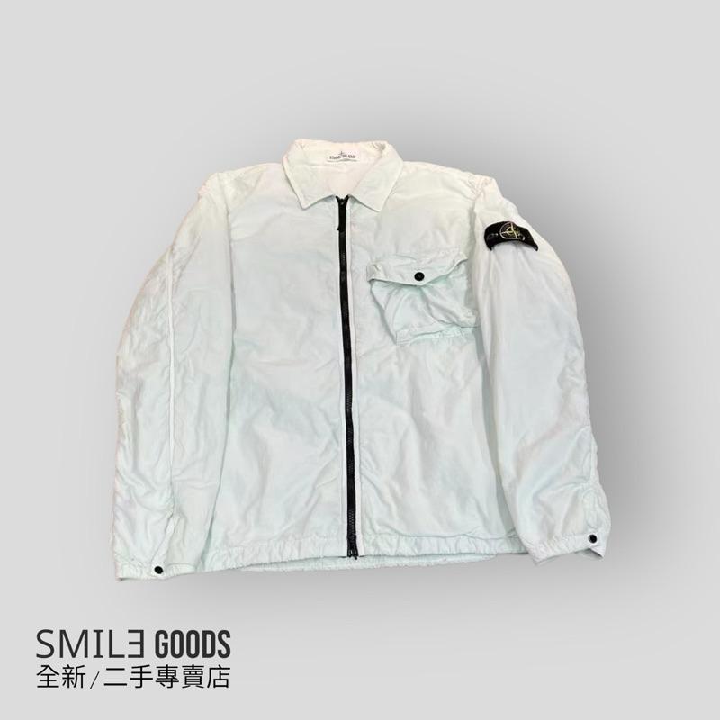 [SMILE] Stone Island石頭島薄荷色褶皺夾克外套