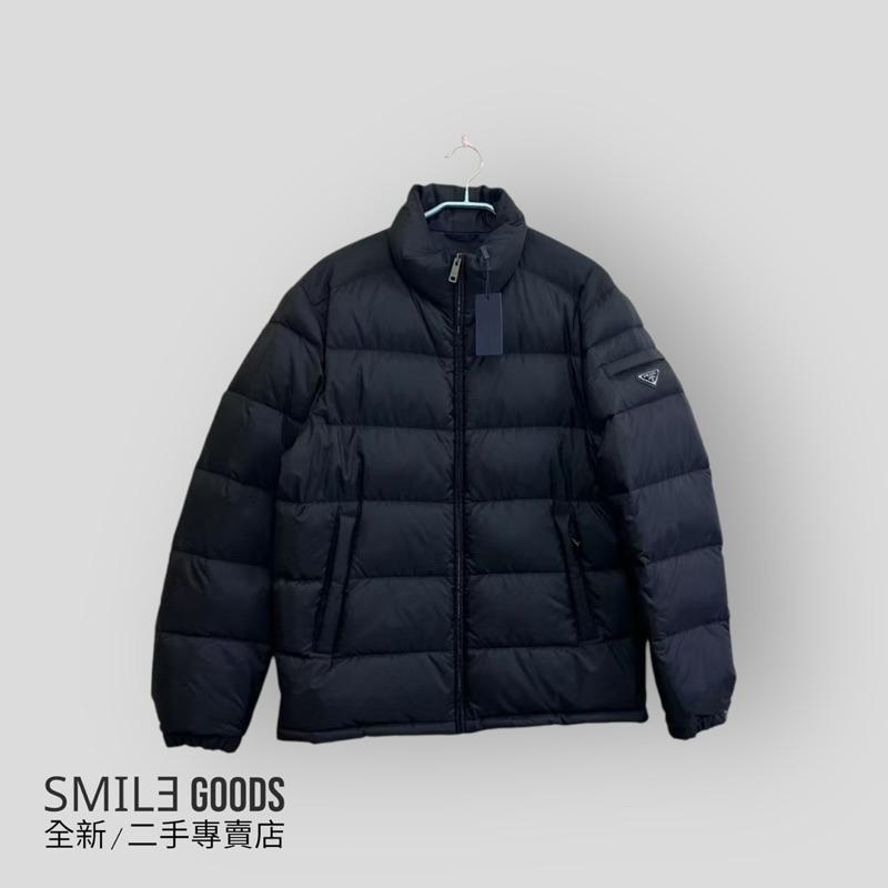 [SMILE] PRADA 黑色側logo三角標羽絨外套