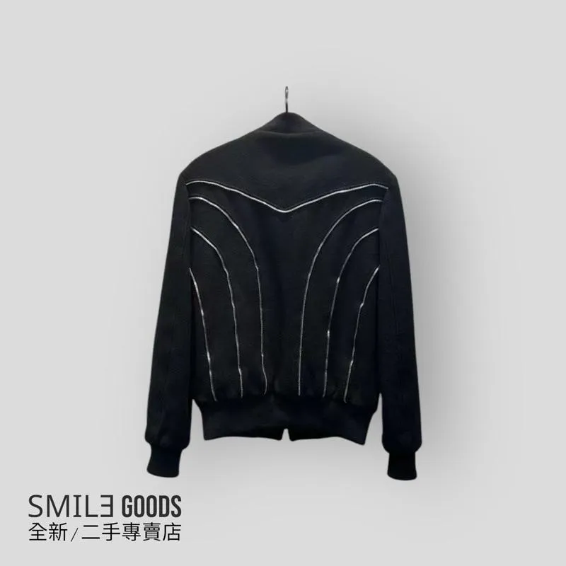 [SMILE] Saint Laurent paris 多拉鍊黑色拉鍊棒球服