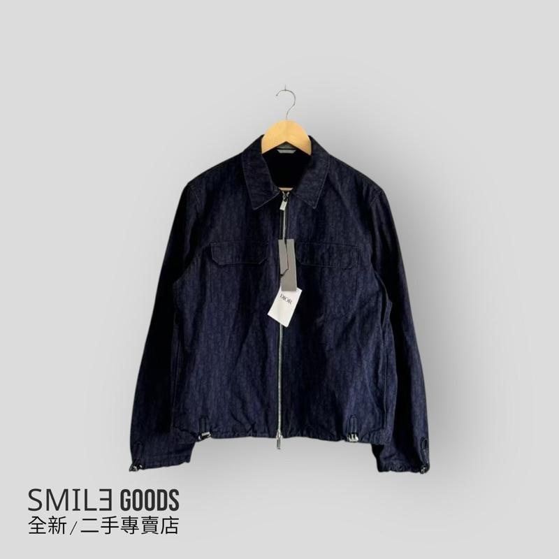 [SMILE] Dior海軍藍滿版翻領拉鍊牛仔夾克
