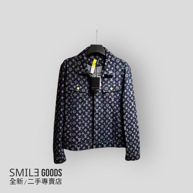 [SMILE] Louis Vuitton LV 牛仔夾克 外套 藍白老花滿版