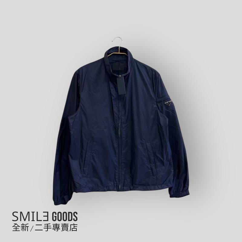 [SMILE] PRADA 深藍色側logo三角標夾克