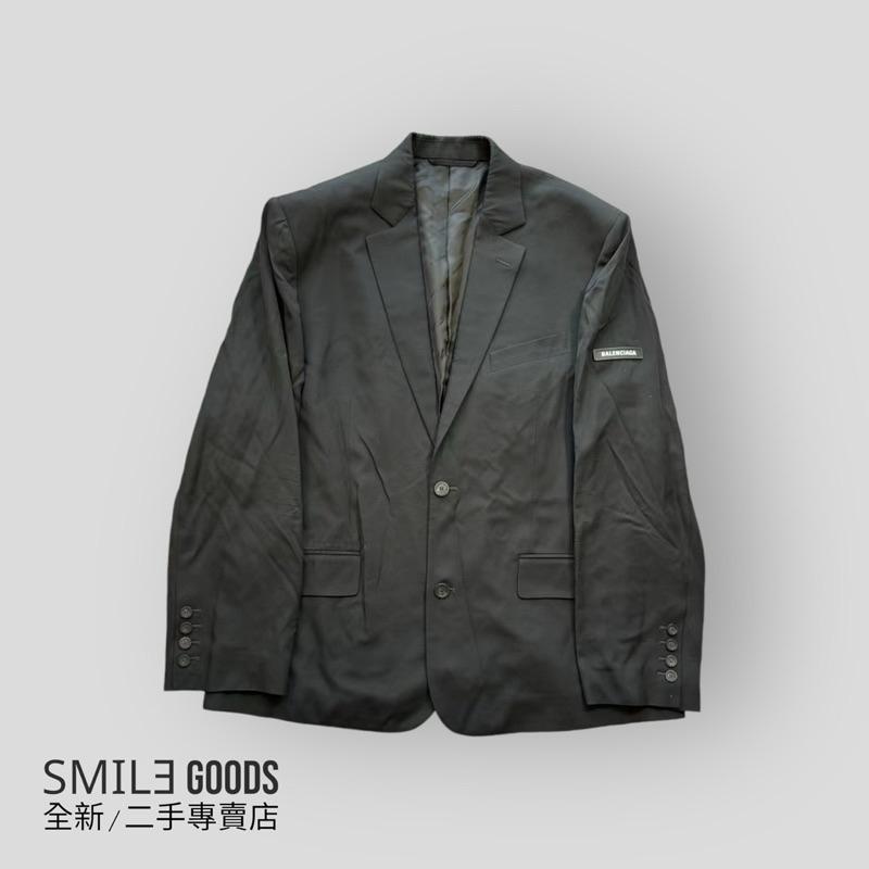 [SMILE] balenciaga 黑色 washed 袖標西裝