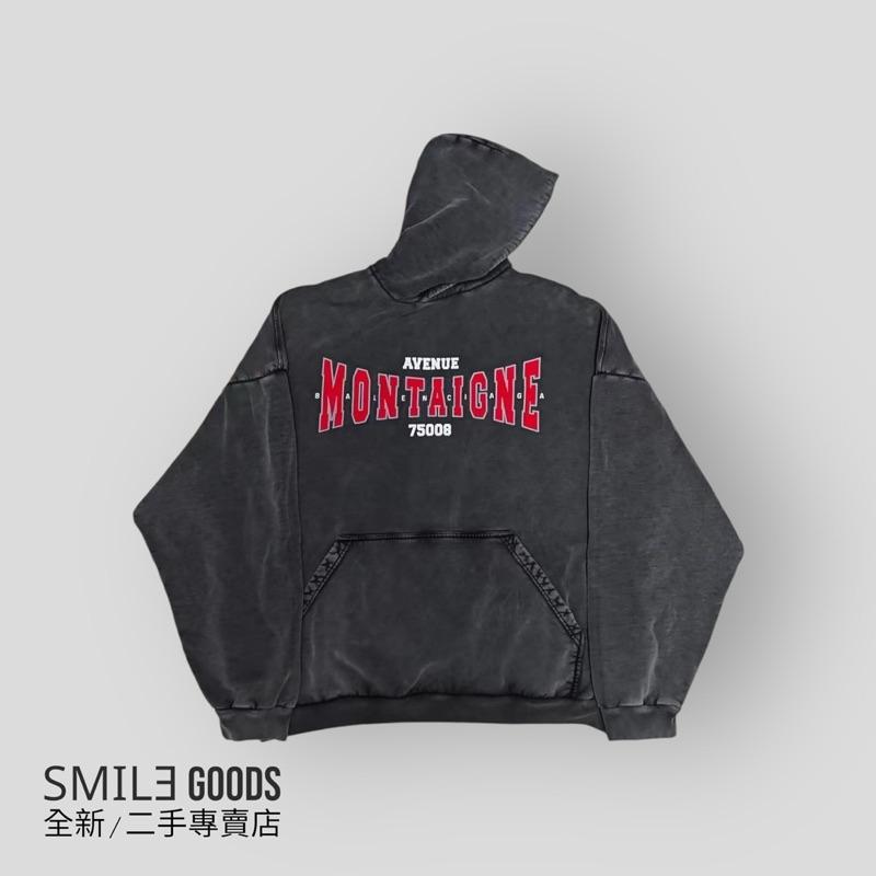 [SMILE] Balenciaga 24fw MONTAIGNE VINTAGE 復古水洗做舊連帽衛衣