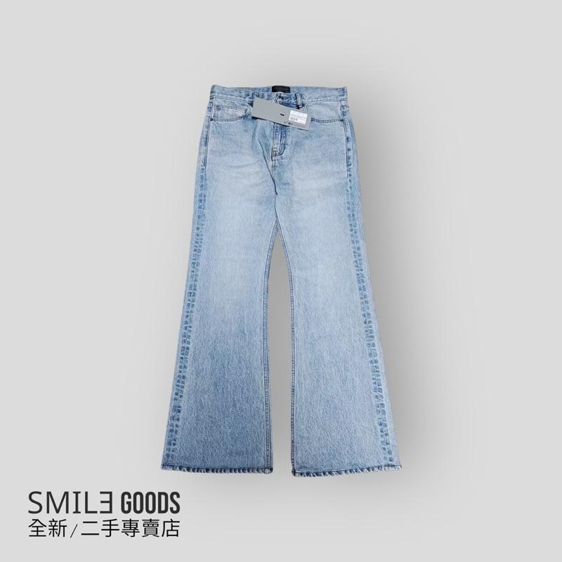 [SMILE] Balenciaga24fw冰藍Flared喇叭長褲牛仔褲