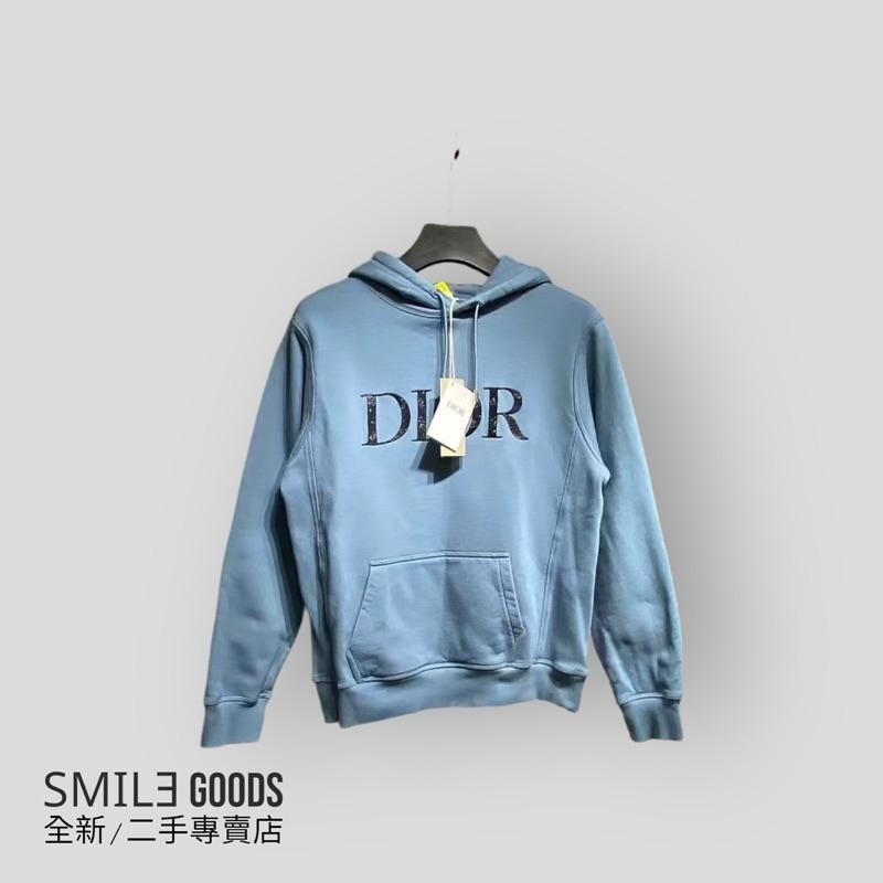 [SMILE] Dior 霧霾藍刺繡logo 帽衫