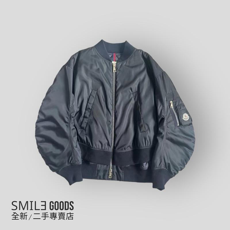 [SMILE] Moncler假兩件拉鍊飛行羽絨夾克