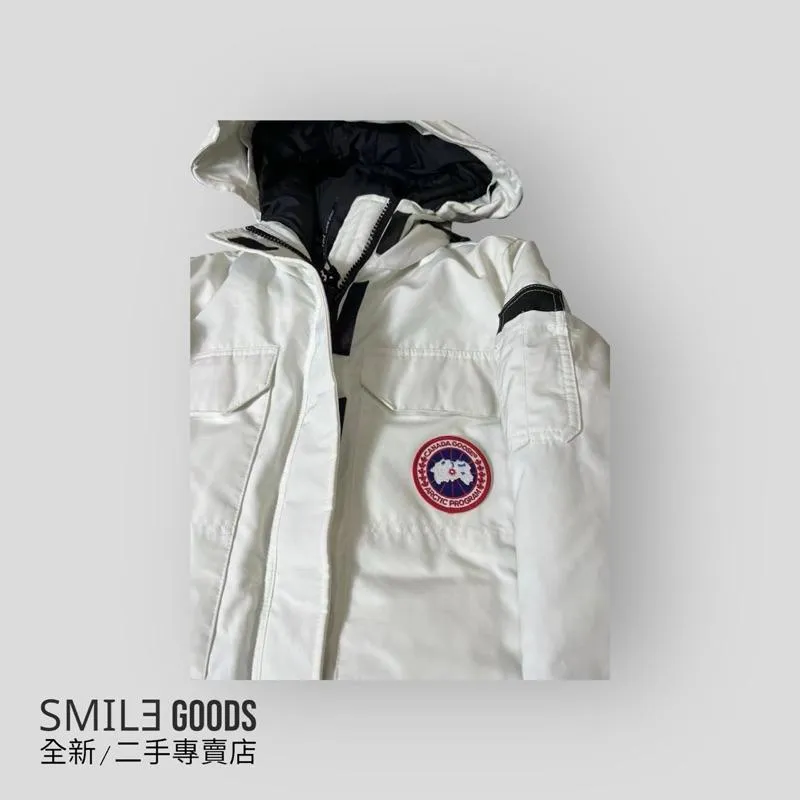 [SMILE] Canada Goose 遠徵款 白logo連帽羽絨外套