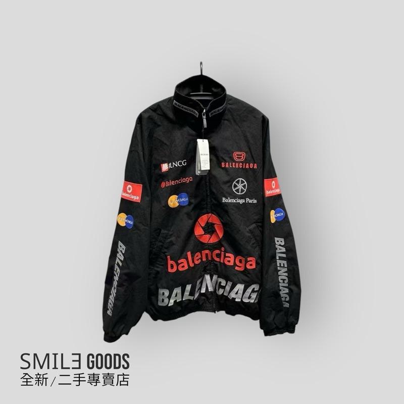 [SMILE] Balenciaga 2024ss滿身多元素印花logo 黑色賽車夾克外套
