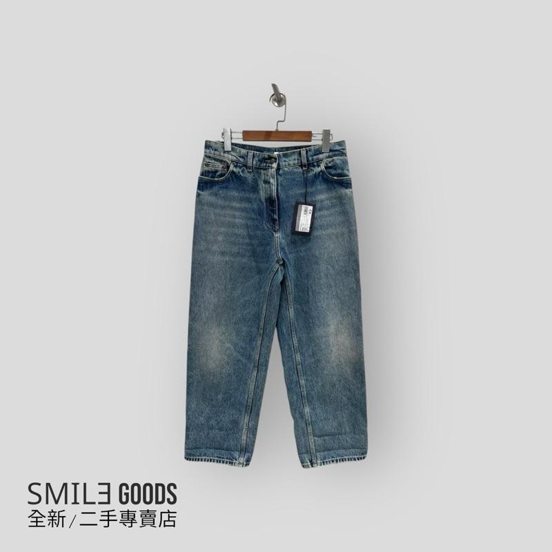 [SMILE] Prada金屬三角標水洗牛仔褲