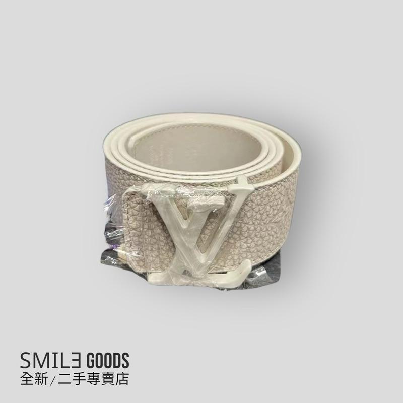 [SMILE] Louis Vuitton 白色滿版牛皮 皮帶