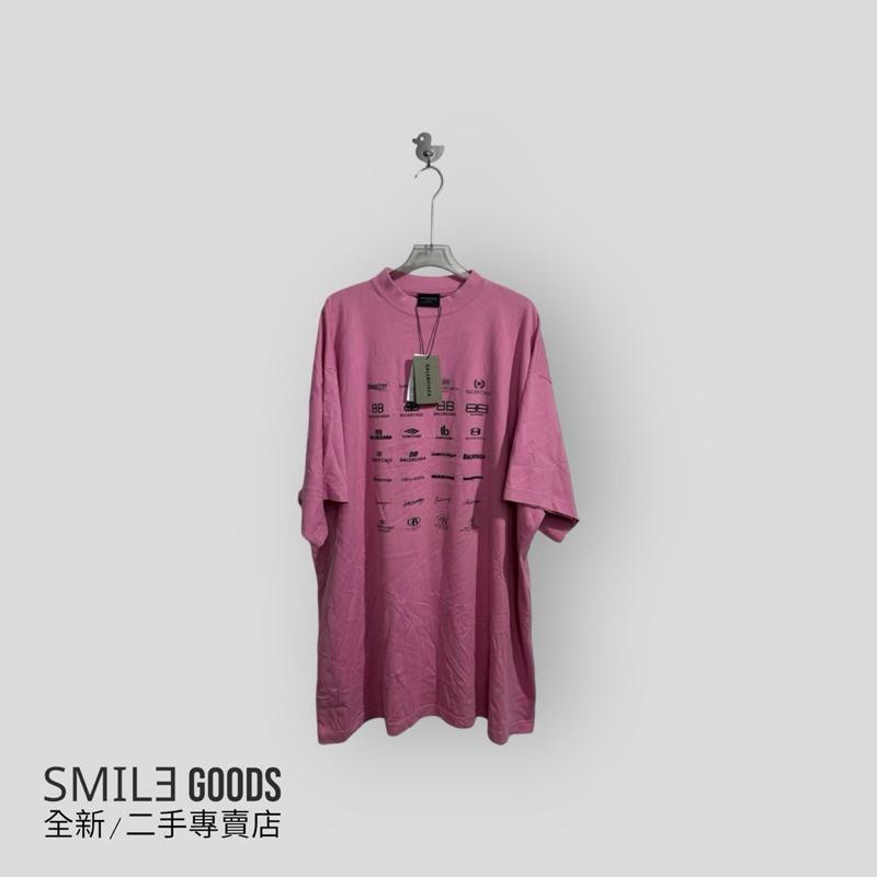 [SMILE] Balenciaga巴黎世家 SS23 標誌字母logo 短袖粉色