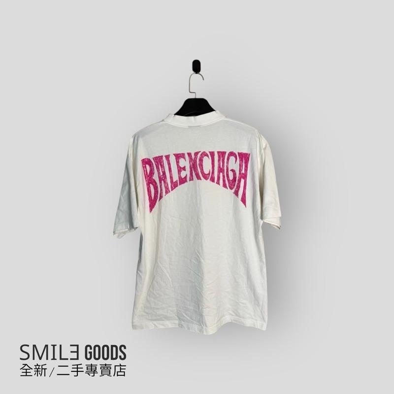 [SMILE] Balenciaga 巴黎世家 24SS 白色背後蝙蝠logo短袖