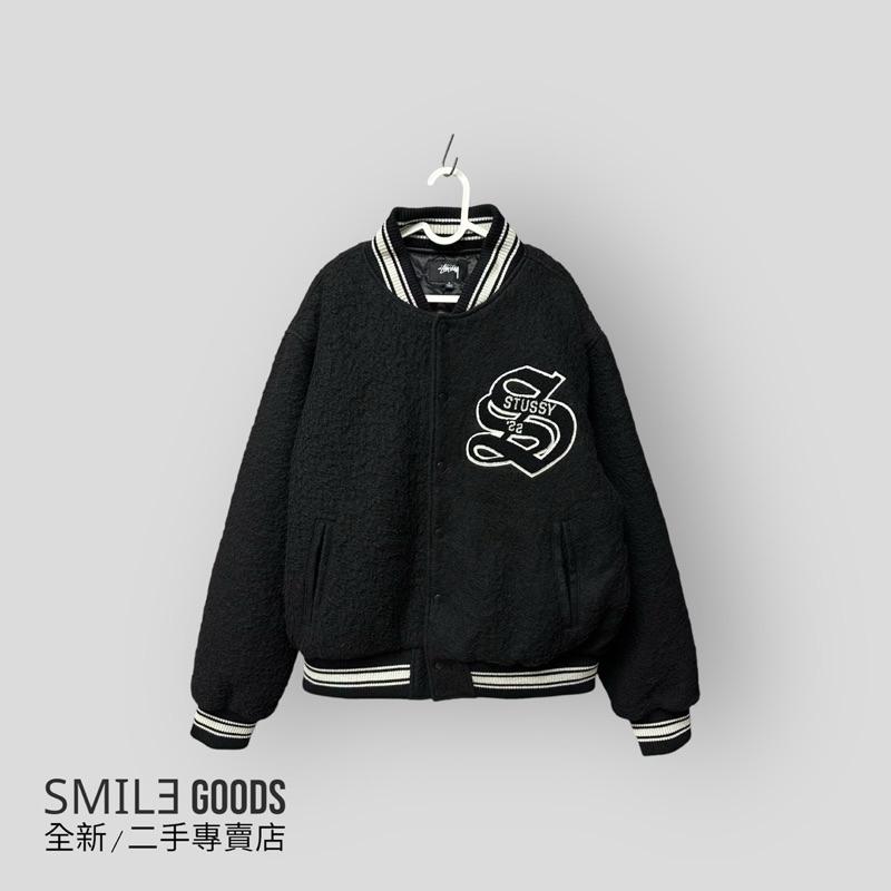 [SMILE] STUSSY FW22 字母logo羊毛棒球夾克外套
