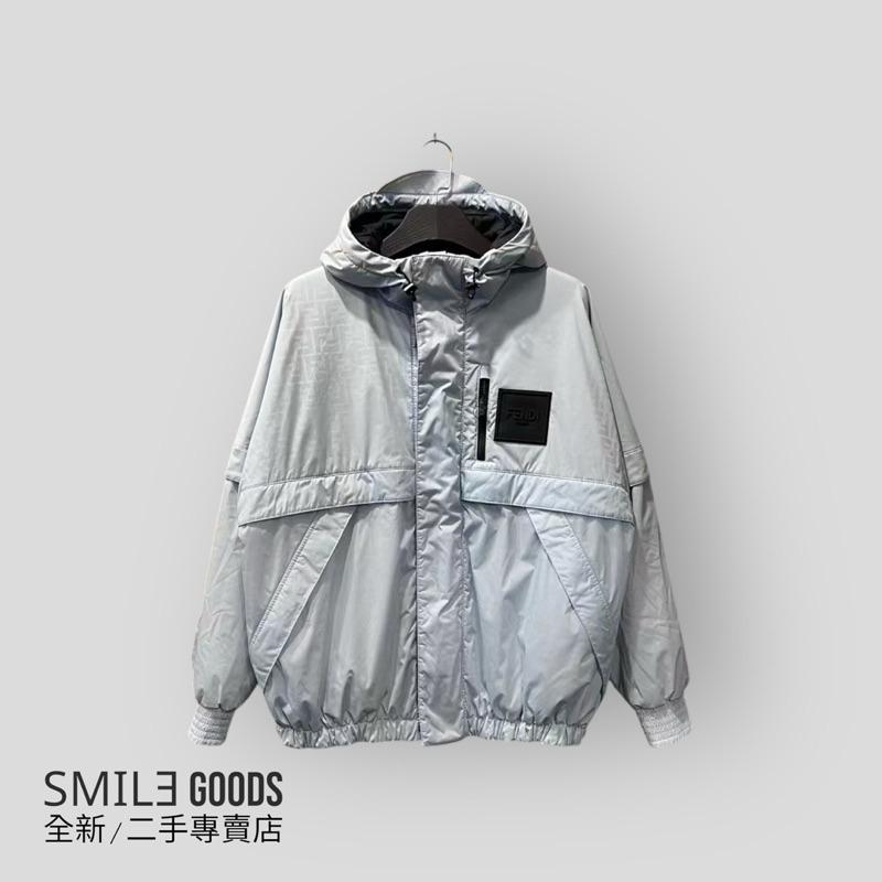 [SMILE] Fendi新款滿Logo暗紋棉服夾克外套