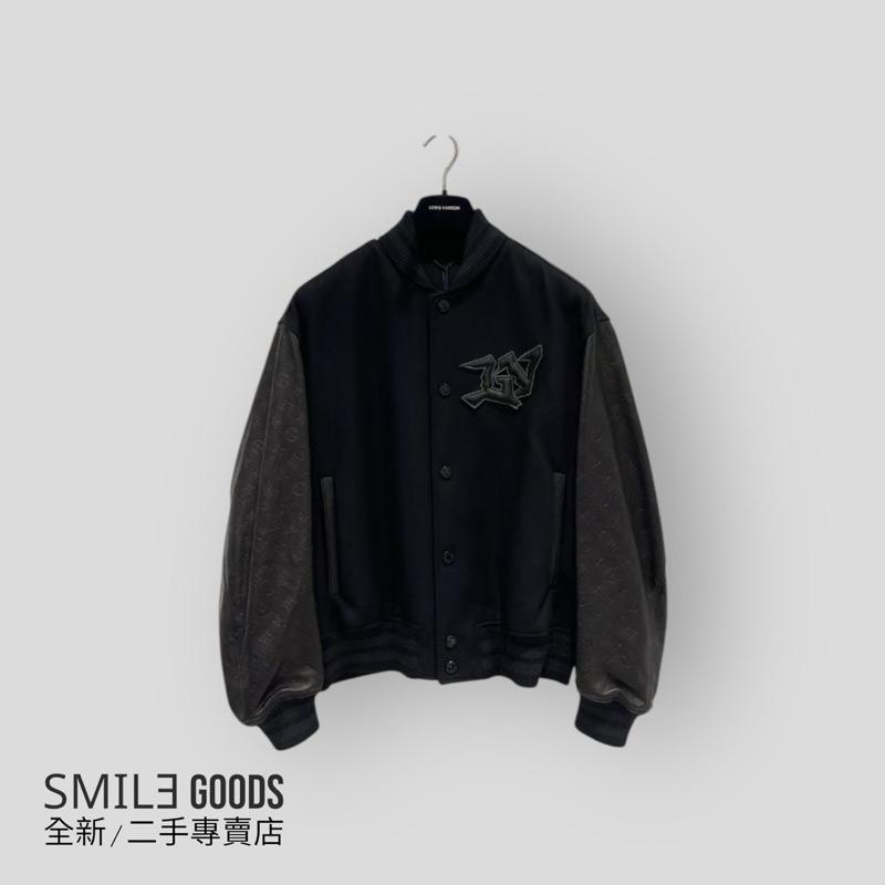 [SMILE] Louis Vuitton lv皮袖棒球服