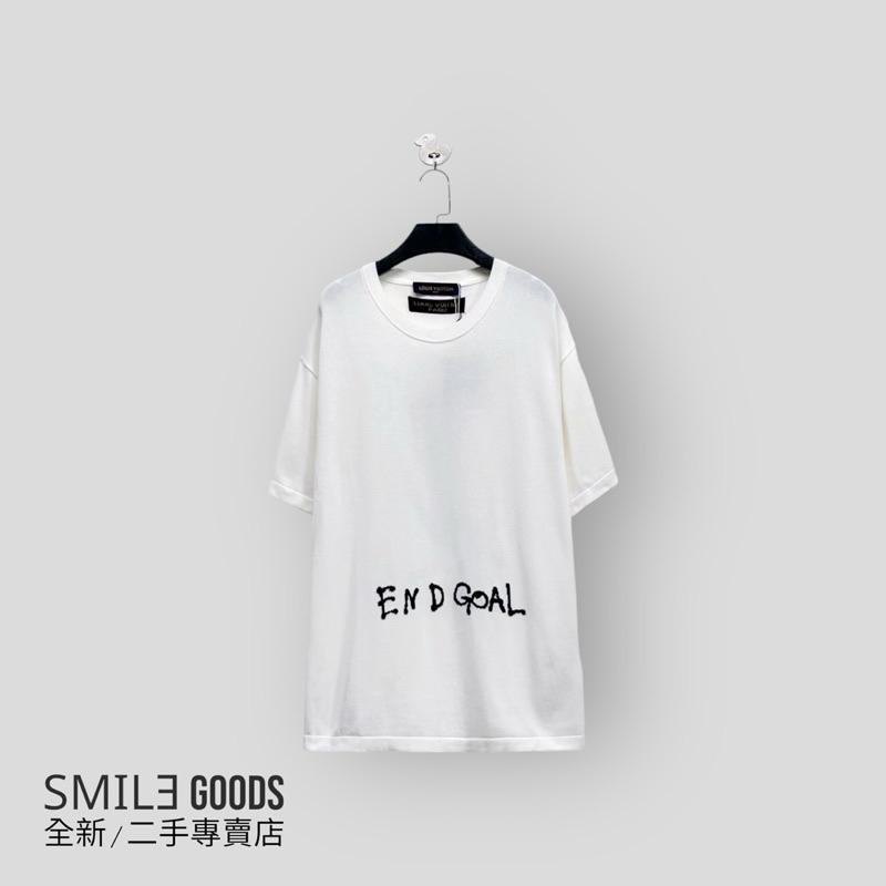 [SMILE] Louis Vuitton“End Goal”徽標字母針織短袖