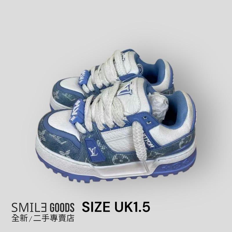 [SMILE] Louis Vuitton LV 新款老花 藍色牛仔 胖丁trainer