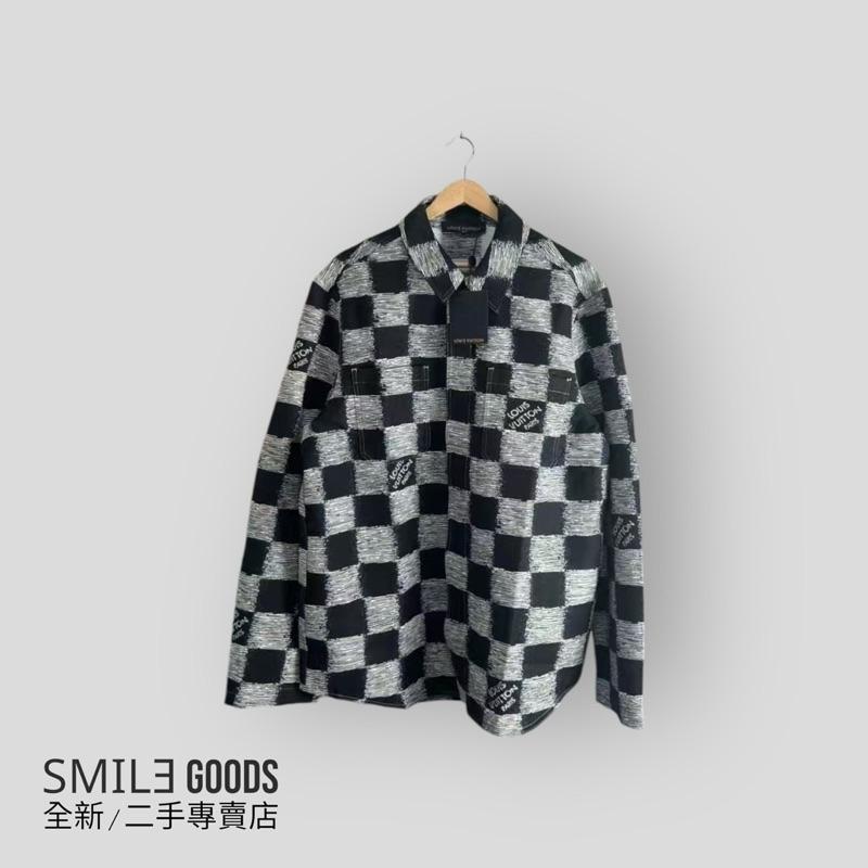 [SMILE] Louis Vuitton LV黑白棋盤格編織襯衫