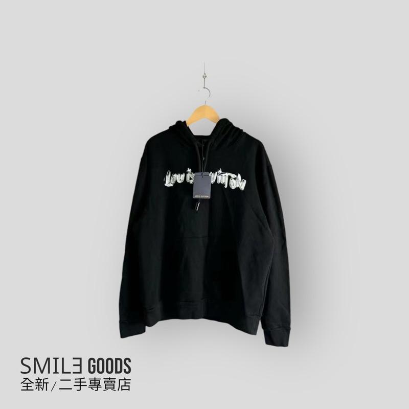 [SMILE] Louis Vuitton LV黑色塗鴉字母帽衫