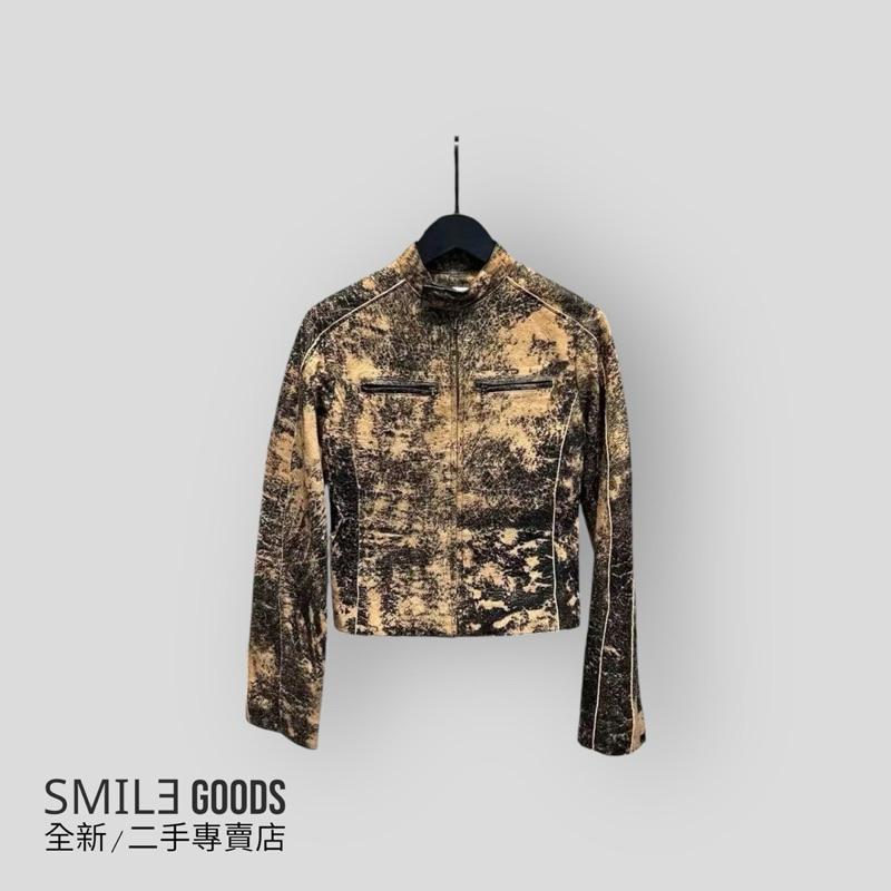 [SMILE] Acne studios 2023fw最新爆款 復古棕色女士機車皮衣