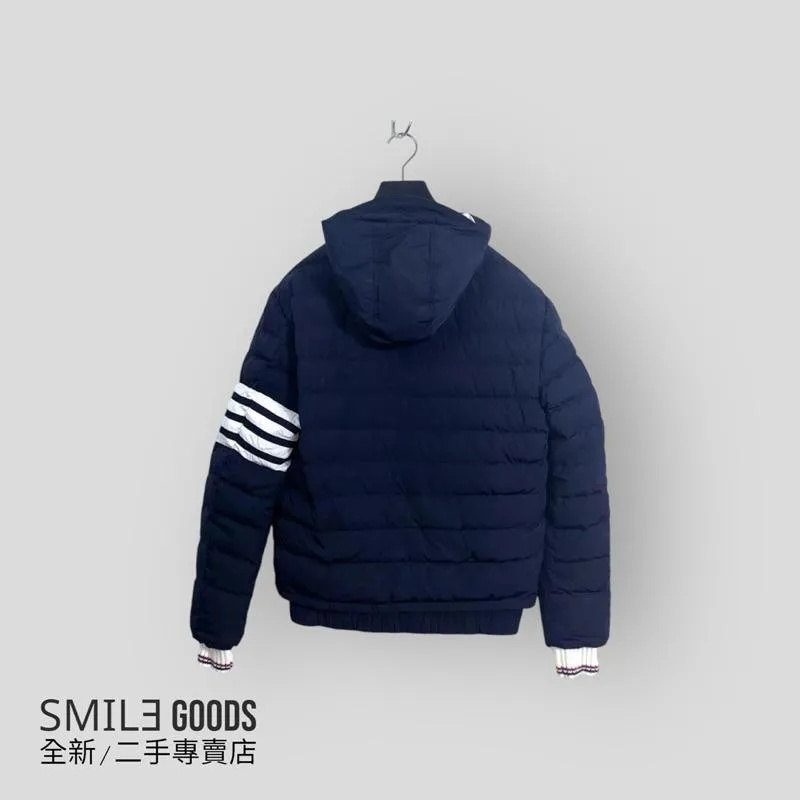 [SMILE] THOM BROWNE 純色條紋連帽夾克外套