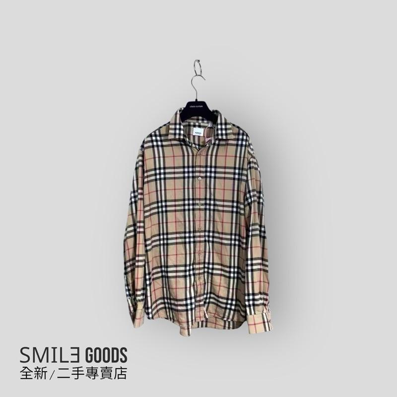 [SMILE] Burberry 格紋格子衫尖領長袖襯衫