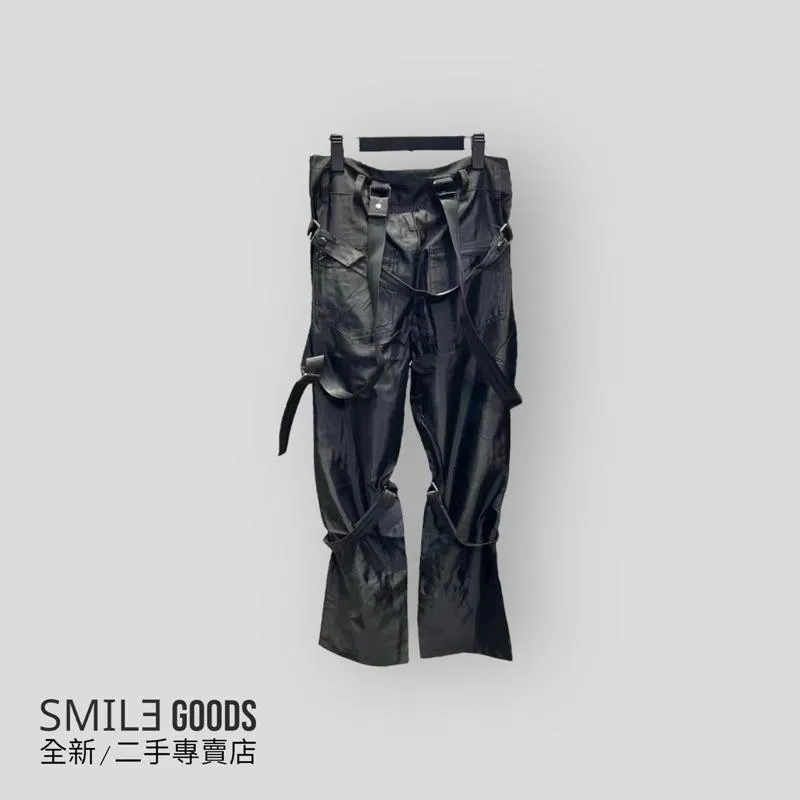 [SMILE] Galliano landor gl綁帶鎖扣機能黑色休閒褲