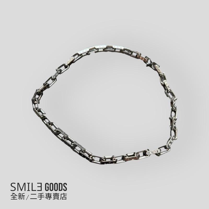 [SMILE] Louis Vuitton 銀色竹節三花項鍊