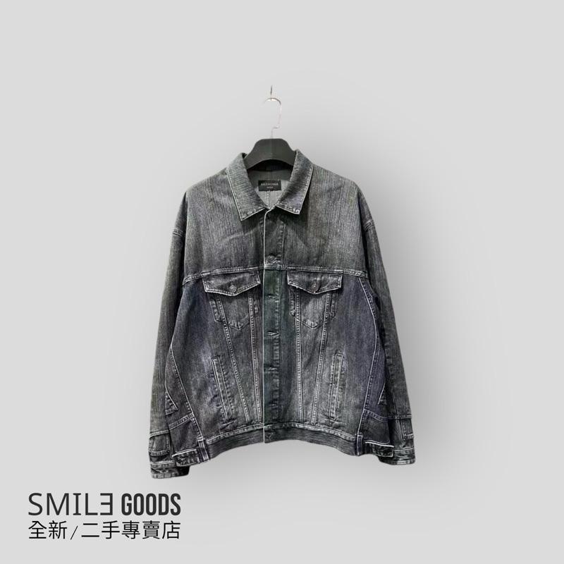 [SMILE] Balenciaga新款反轉Logo牛仔夾克