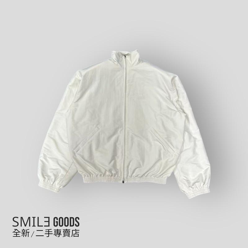 [SMILE] 巴黎世家Balenciaga 22fw白色墊肩尼龍運動夾克