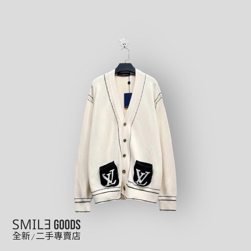 [SMILE] Louis Vuitton x Tyler聯名款菲董 奶油色logo針織開衫