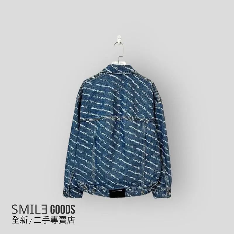 [SMILE] Alexander wang 藍色彈幕滿版牛仔外套