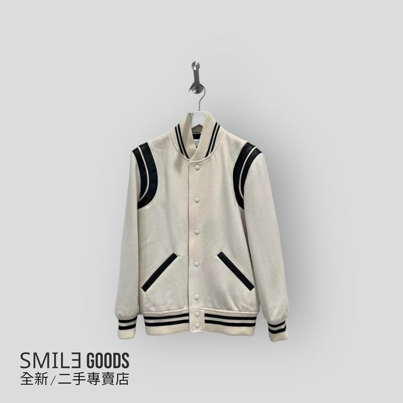 [SMILE] Saint Laurent 白色棒球外套