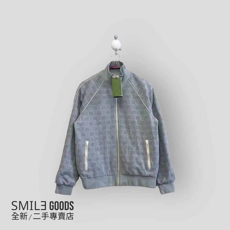 [SMILE] GUCCI 最新款灰色浮雕滿logo夾克