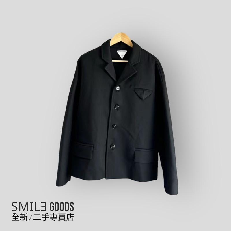 [SMILE] Bottega Veneta BV黑色三角標西裝羊毛夾克