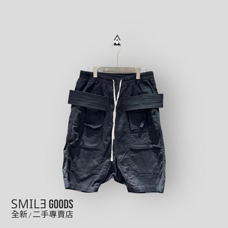 [SMILE] Rick owens 雙環軍事黑色短褲