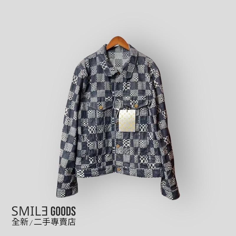 [SMILE] Louis Vuitton 棋盤格掛牌牛仔夾克