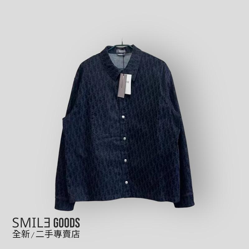 [SMILE] DIOR 黑色絲絨滿logo牛仔夾克