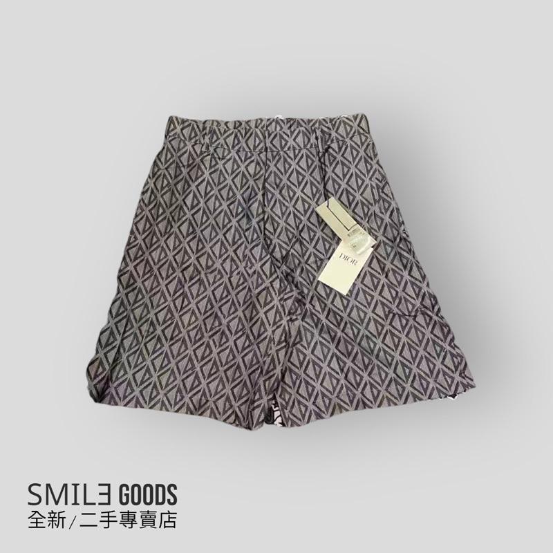 [SMILE] Dior 幾何cd字母 灰紫色 桑蠶短褲