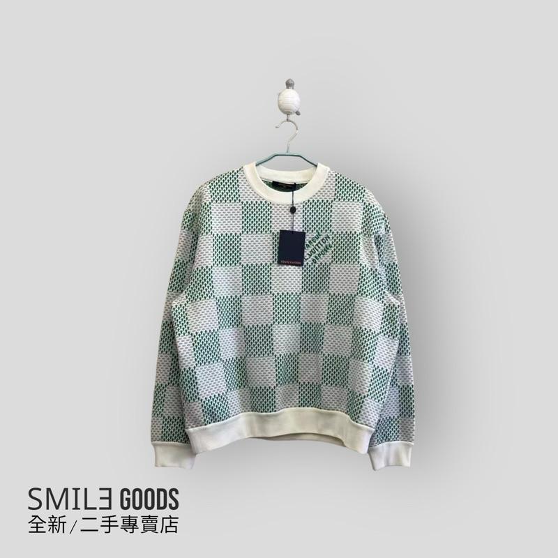 [SMILE] LOUIS VUITTON LV x 菲董 白綠棋盤格浮雕衛衣
