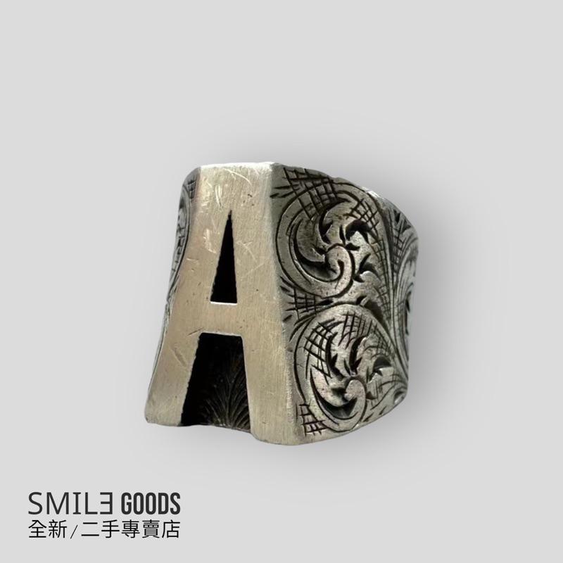 [SMILE] Gucci 古馳做舊銀色字母A戒指