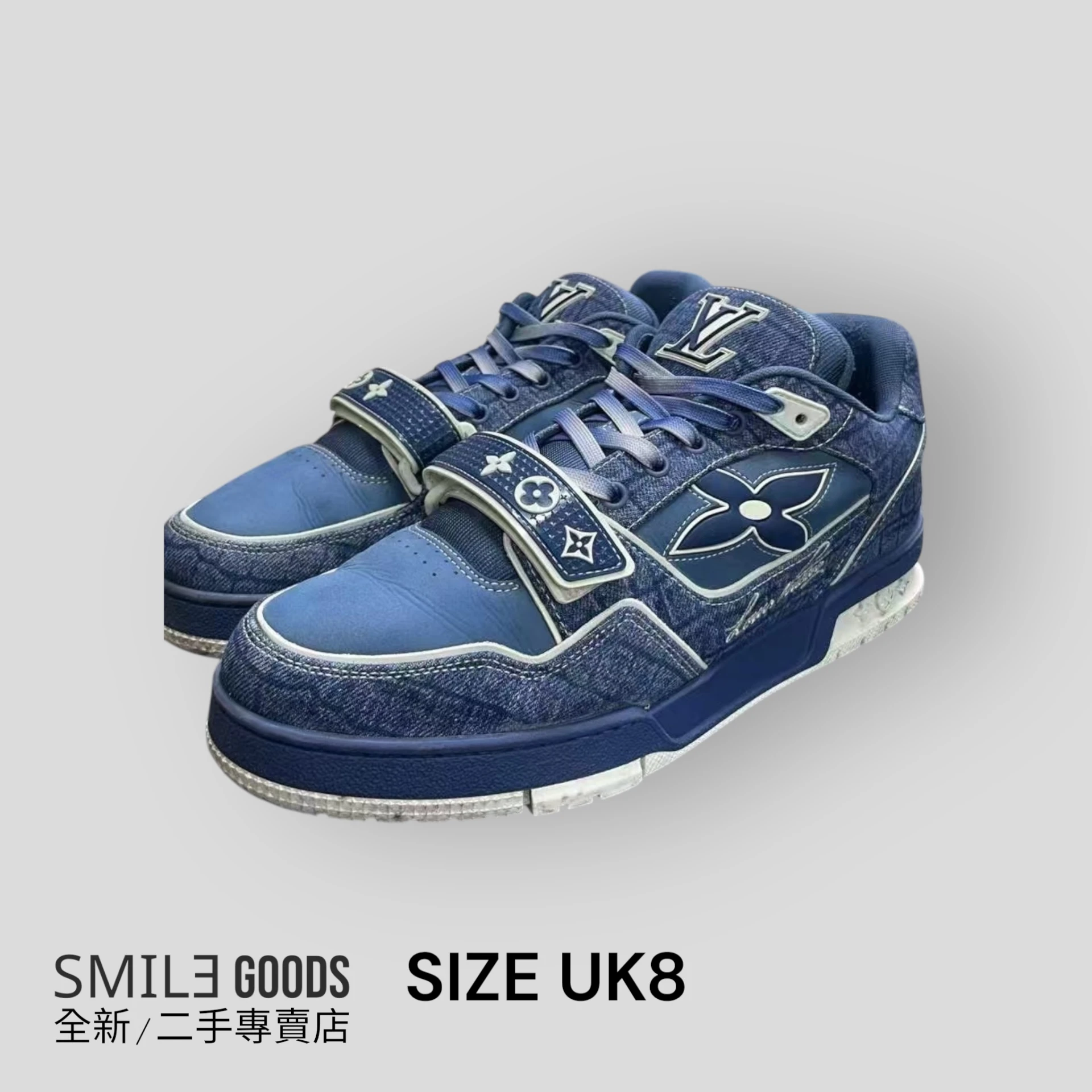 [SMILE] Louis Vuitton trainer 藍牛仔 魔鬼氈