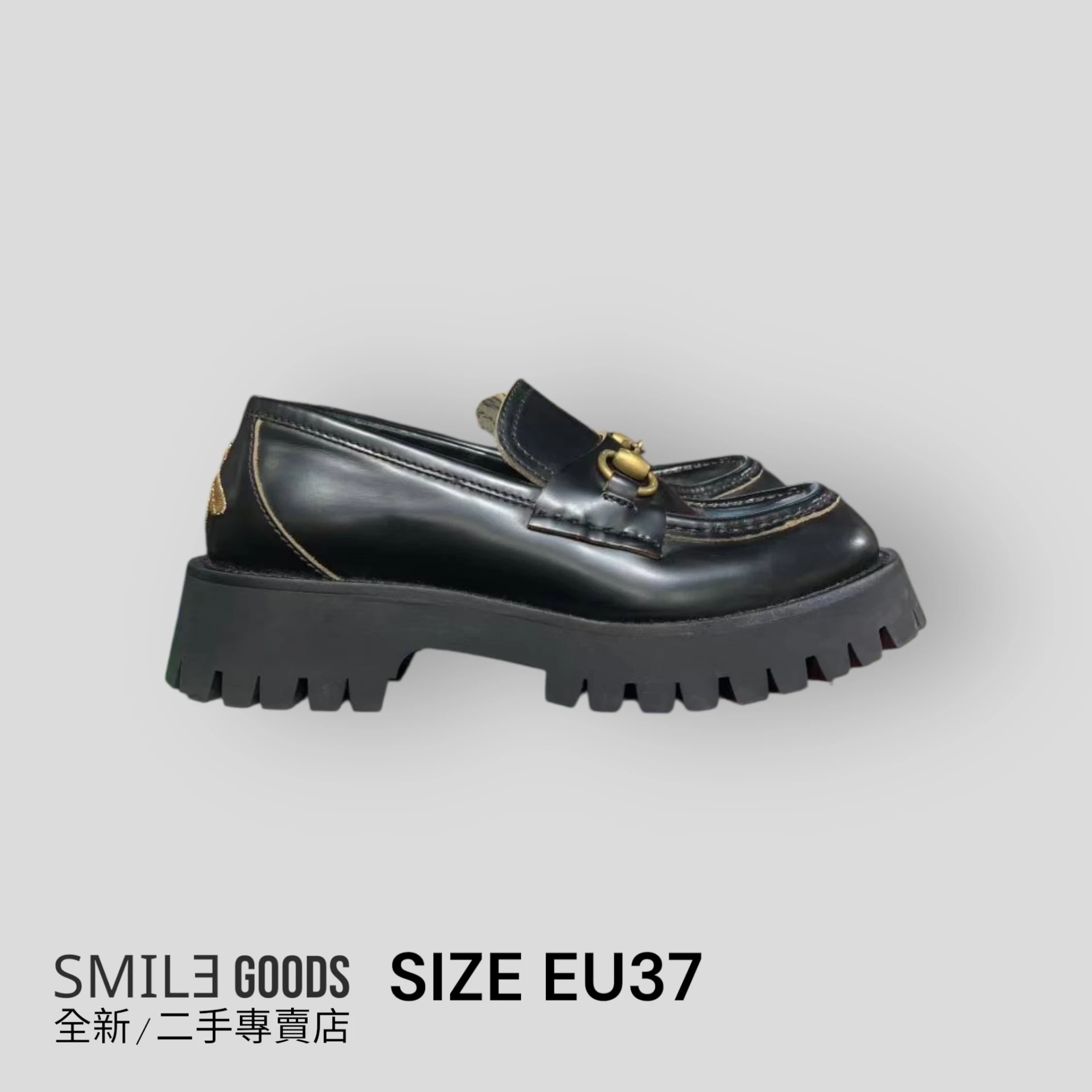[SMILE] Gucci黑金馬銜扣蜜蜂樂福鞋