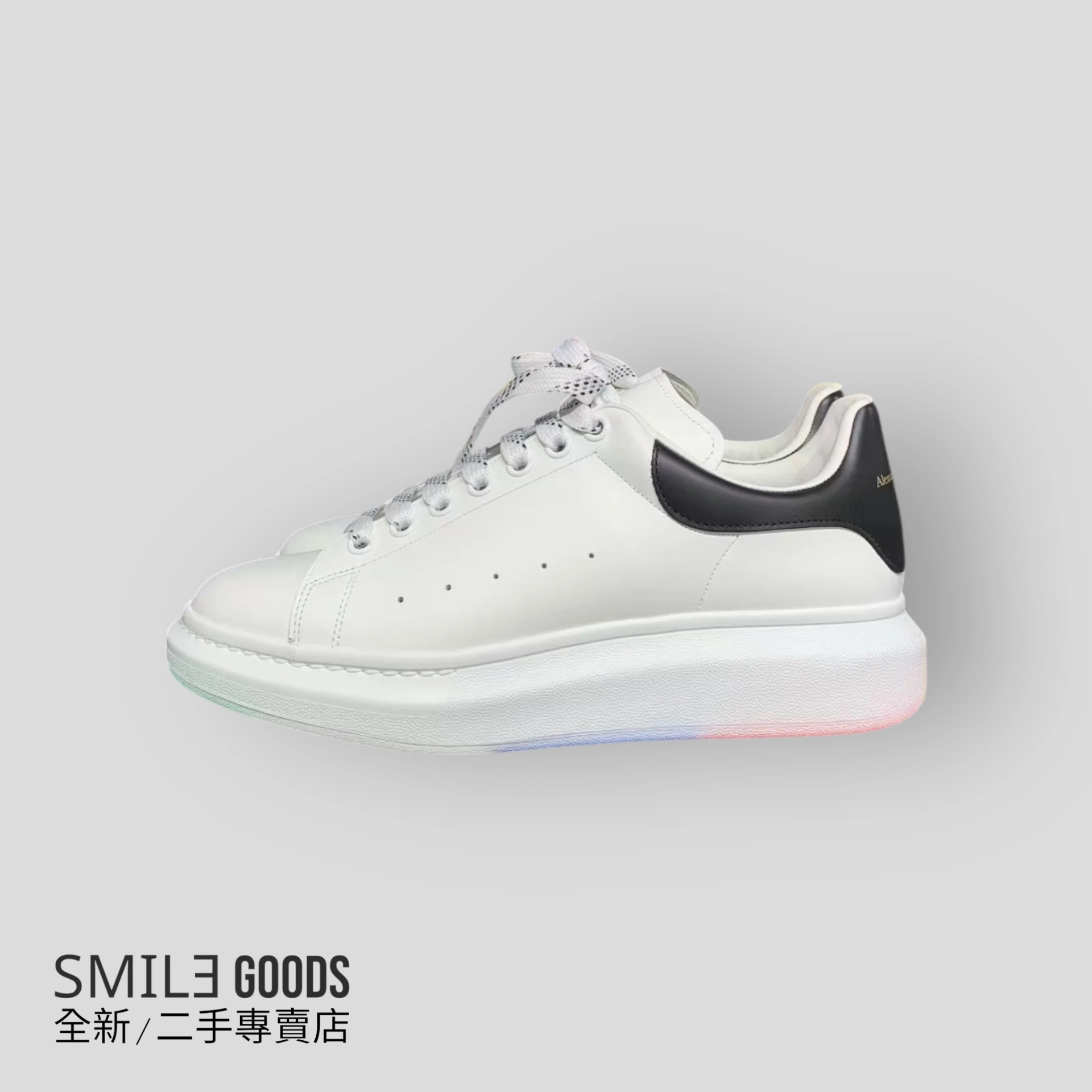 [SMILE] AlexanderMcQueen 牛皮黑尾小白鞋